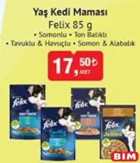 FELİX YAŞ KEDİ MAMASI 85 G fiyat ve kampanya bilgisi